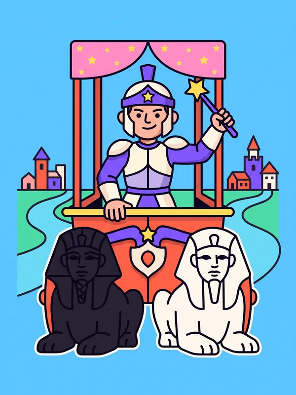 Ilustración de la carta de tarot El Carro (The Chariot)