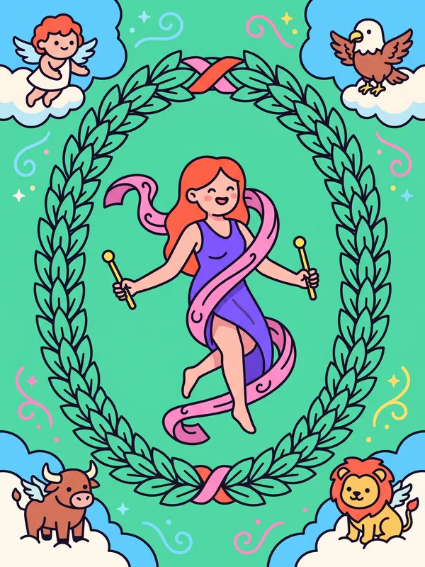 Ilustración de la carta de tarot El Mundo (The World)
